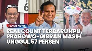 Update Hasil Real Count KPU 17 Februari 2024: Prabowo Gibran Raup Suara 57 Persen