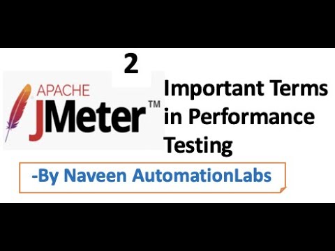 Common Important Terms used in Performance Testing - JMeter - Part 2