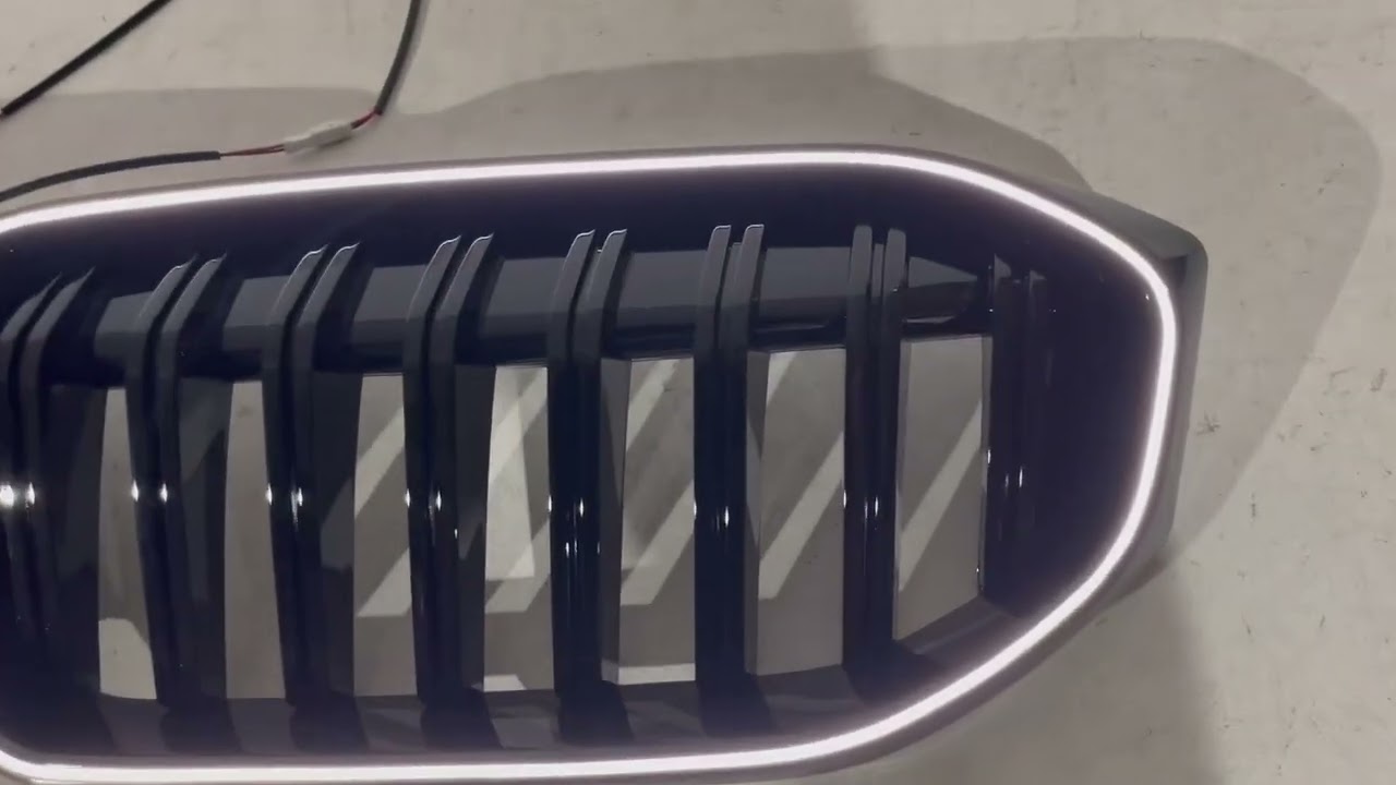 BMW 3. rad G20/G21 2018– Ľadvinky 1-Bar LED (2022+, lesklá čierna) Video 1