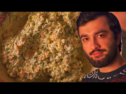 Authentic New Year Russian Olivier Salad Recipe (Ensalada Rusa, Stolichniy Salad)