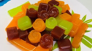 3 INGREDIENTS FRESH & HEALTHY JUICE CANDY!/CHEWY FRUIT JELLY RECIPE/@Easyandtastyfoodrecipes