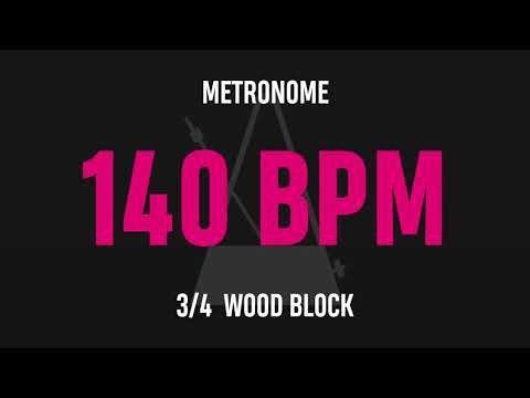 140 BPM 3/4 - Best Metronome (Sound : Wood block)