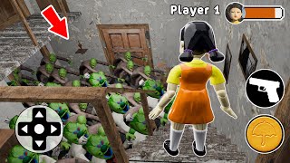 Playing as Squid Game Doll in Granny House vs Zombie - funny horror animation (30 mins of fun)