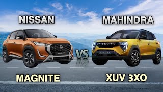 Nissan Magnite vs Mahindra XUV 3XO Comparison