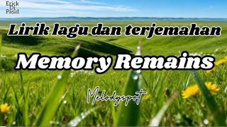 Download lagu Lirik lagu dan terjemahan Memory Remain . Emotional Ballad song mp3