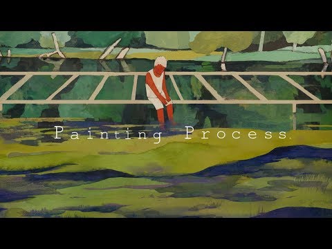 Painting Process:수채화 일러스트/Watercolor illustration by jiyeon