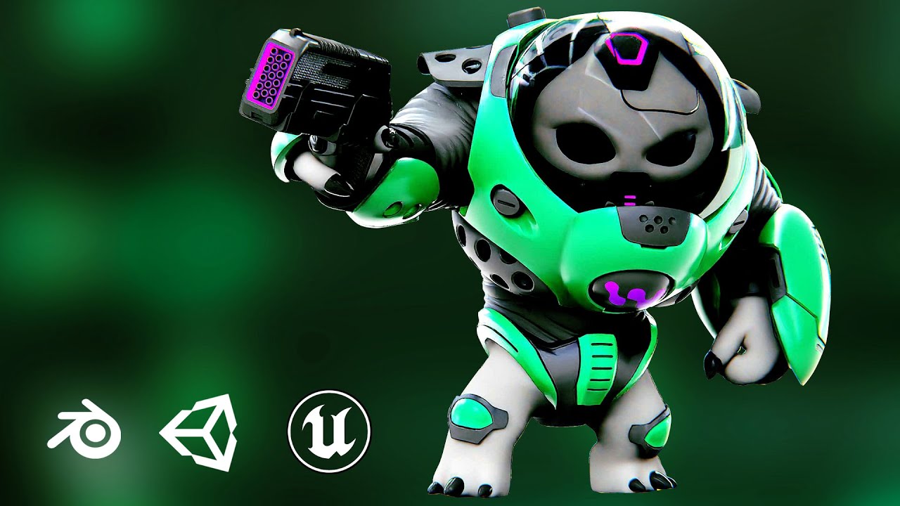 Alien Trooper 12-V Auto-Rig Pro Rigged For Mixamo Unreal Engine Unity 3D Model