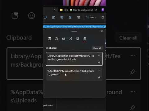 How to apply animated background in Teams meetings #shorts