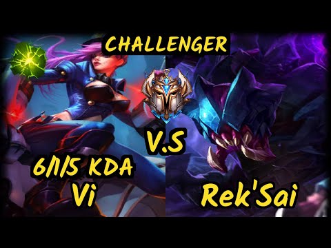 Doubtfull (VI) vs REK'SAI - 6/1/5 KDA JUNGLE CHALLENGER GAMEPLAY - NA
