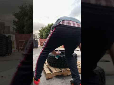 How to Blow Up Tires on Wide Wheels! Fire Tire Stretch!