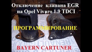 Отключение EGR на Opel Vivaro 1.9 TDCI