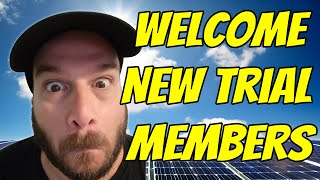 Members Only - Membership Goals & Welcome New Trial Members