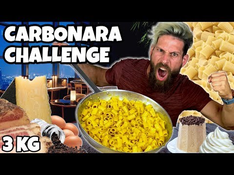 3KG di CARBONARA Challenge - Cheat day - MAN VS FOOD