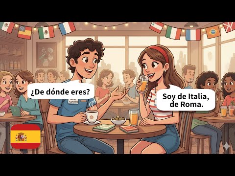 20 Minutes of Real Spanish Conversations (A1–A2) | Everyday Situations | Talking About Languages