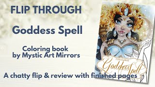 Flip through - Goddess Spell by Mystic Art Mirrors - with finished pages - viewer requested
