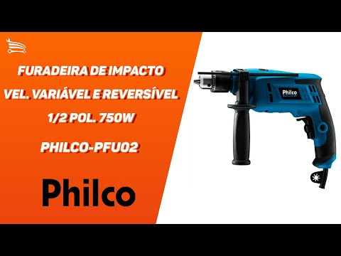 Furadeira de Impacto PFU02 Vel. Variável e Reversível 1/2 Pol. 750W  - Video