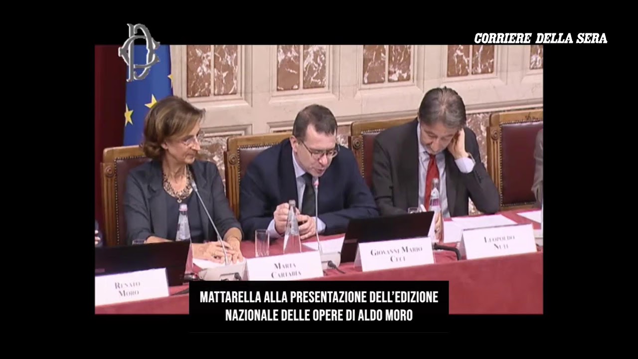 Mattarella alla presentazione dell’edizione nazionale delle opere di Aldo Moro