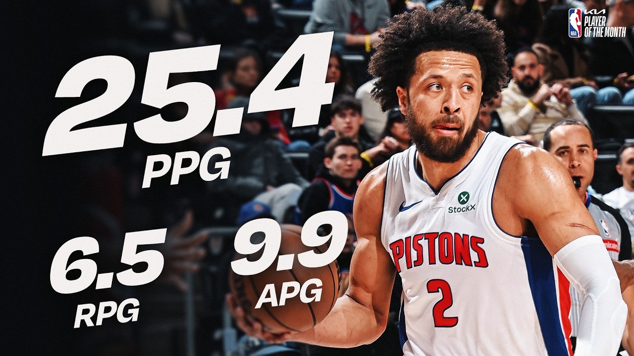 Cade Cunningham Named @kia Eastern Conference Player of the Month for February