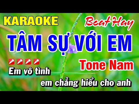 Karaoke Tâm Sự Với Em (Beat Hay) Gm Tone Nam Nhạc Sống | Hoài Phong Organ