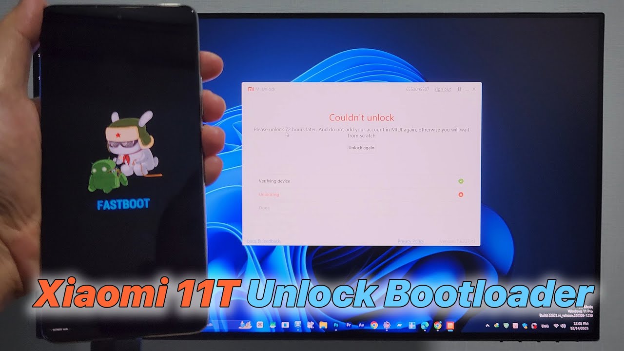 Xiaomi 11T Unlock Bootloader on HyperOS  | Android 14