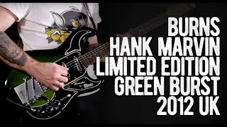 Video thumbnail for Burns Hank Marvin Signature Limited Edition Green Burst 2012 UK by Loud Lemon Demo
