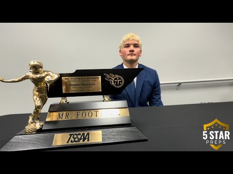 Sevier County QB Cooper Newman wins 2025 Class 5A Tennessee Titans Mr. Football