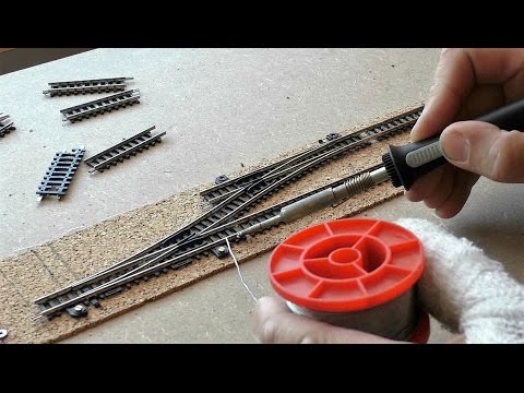 Modellbahn Spur N / 1:160 -  Teil 21 - Module Überleitstelle und Berg