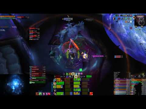 Divinum vs Radiance of Azshara (mythic firstkill) [Resto Druid POV]
