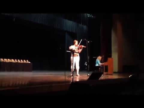 Debra Plays the fiddle first time onstage at Idaho Open Fiddle Contest
