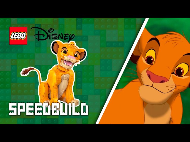 Vídeo relacionado con LEGO | Disney El Rey León: Simba Joven Maqueta para Adultos, Regalo para Mujeres y Hombres, Figura de Animal Coleccionable, Actividad Creativa, Decoración para el Hogar y Oficina 43247
