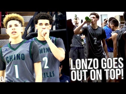 Lonzo Ball's LAST High School Game! SAVES State Title & Undefeated Season! Chino Hills v De La Salle