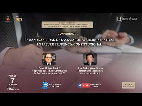 Conferencia sobre la razonabilidad de las sanciones administrativas en la jurisprudencia constitucional organizó el CEC del TC, video de YouTube