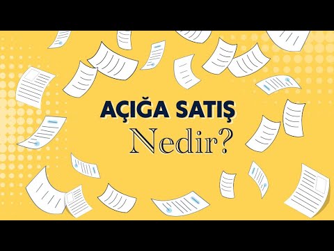 Açığa Satış İşlemi Nedir? Açığa Satış İşlemi Nedir?