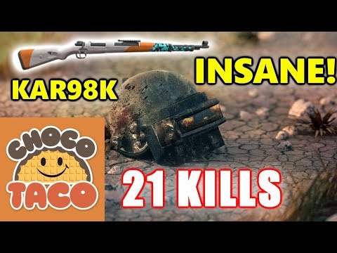 PUBG - TSM ChocoTaco - 21 KILLS - INSANE KAR98K SHOTS! #SOLO
