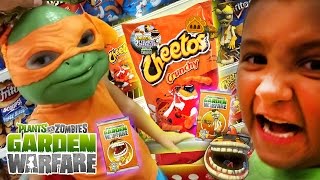 Shopping for Plants vs. Zombies Cheetos! WHERE ARE YOU?!?! (w/ Dad, Mike & Chase) Garden Warfare DLC