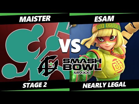 Smash Bowl MMXI Nearly Legal SSBU - Maister (Game & Watch) Vs. ESAM (Min Min, Ike) Ultimate Stage 2