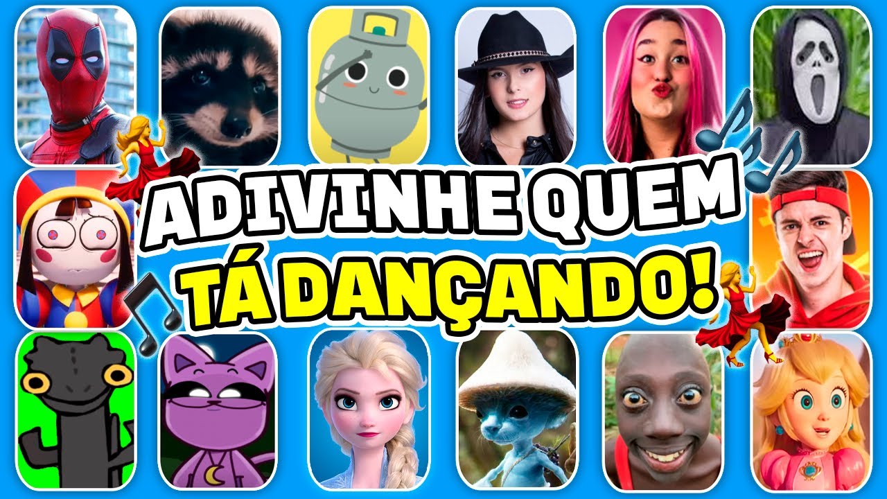 ADIVINHE QUEM TÁ DANÇANDO! 💃🎵 Deadpool, Ó U Gás, Catnap, Pedro Pedro,Banguela,Ana Castela, Smurf Cat