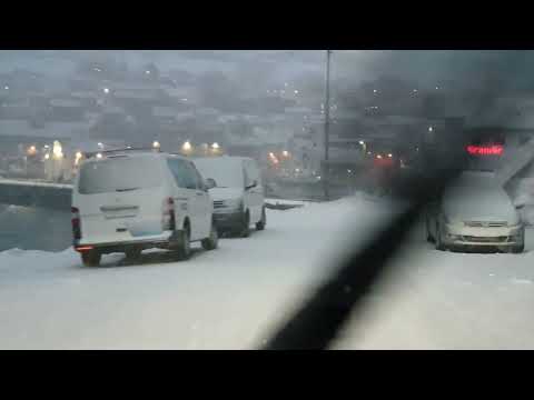 NORDKAP 2023 : NORWEGEN - E69 Honningsvåg - Nordvågen Eis,Schnee,Landschaft IONIQ Vfl Teil 83