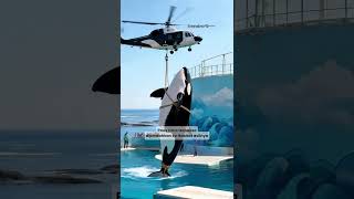 Download lagu Meresahkan Paus Orca jadinya dipindahkan ke habitat aslinya #animals mp3