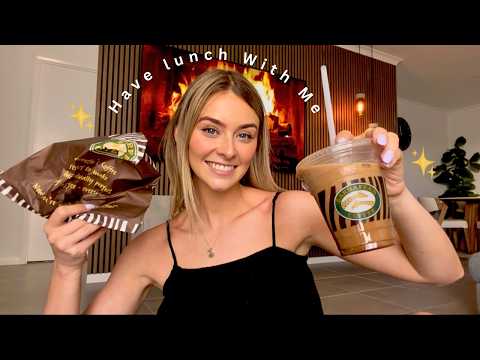 ASMR Eat With Me! (Coffee, Ramble & Kmart Haul ✨)