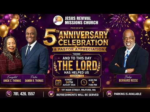 Jesus Revival Missions Church Celebrates Fifth August 30th 2026