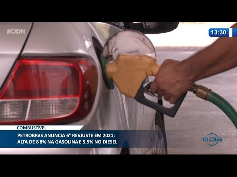 Gasolina e Diesel têm sexto aumento este ano 09 03 2021
