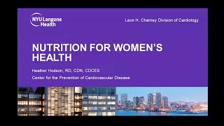Nutrition for Women’s Health at NYU Langone