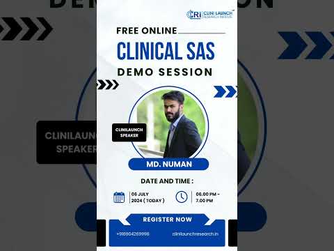 Clinical SAS- Free Demo Class | CliniLaunch