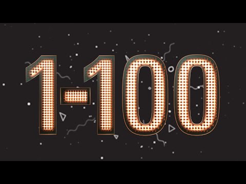 Numere de la 1 pina la 100 în limba română | Învățăm să numărăm