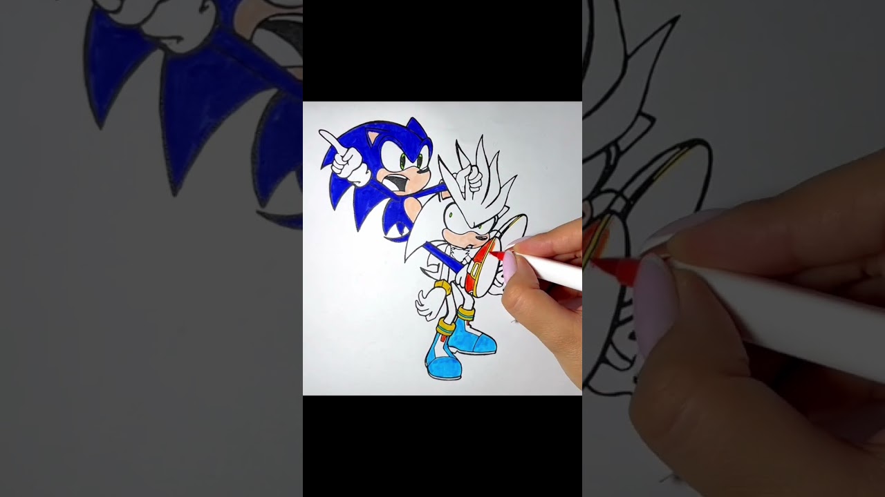 Sonic and Silver Sonic Coloring Pages / Jim Yosef [NCS Release]