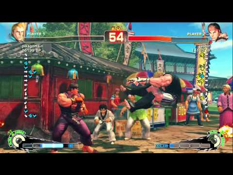pikagoma [Abel] vs jyobin [Ryu] SSF4 Japanese Online Ranked Matches - TRUE-HD
