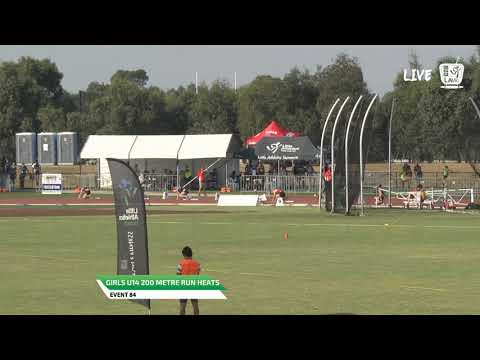 Girls U14 200m Heat 3 - 2019 State Track and Field Championships // LAVicTV