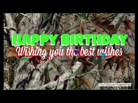 Happy Birthday Camo Card Video