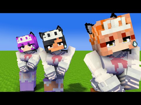 TUTU FIRST MEET ME TOO APHMAU SCHOOL GIRL FRIENDS ZOEY AND MIA - MINECRAFT ANIMATION #shorts